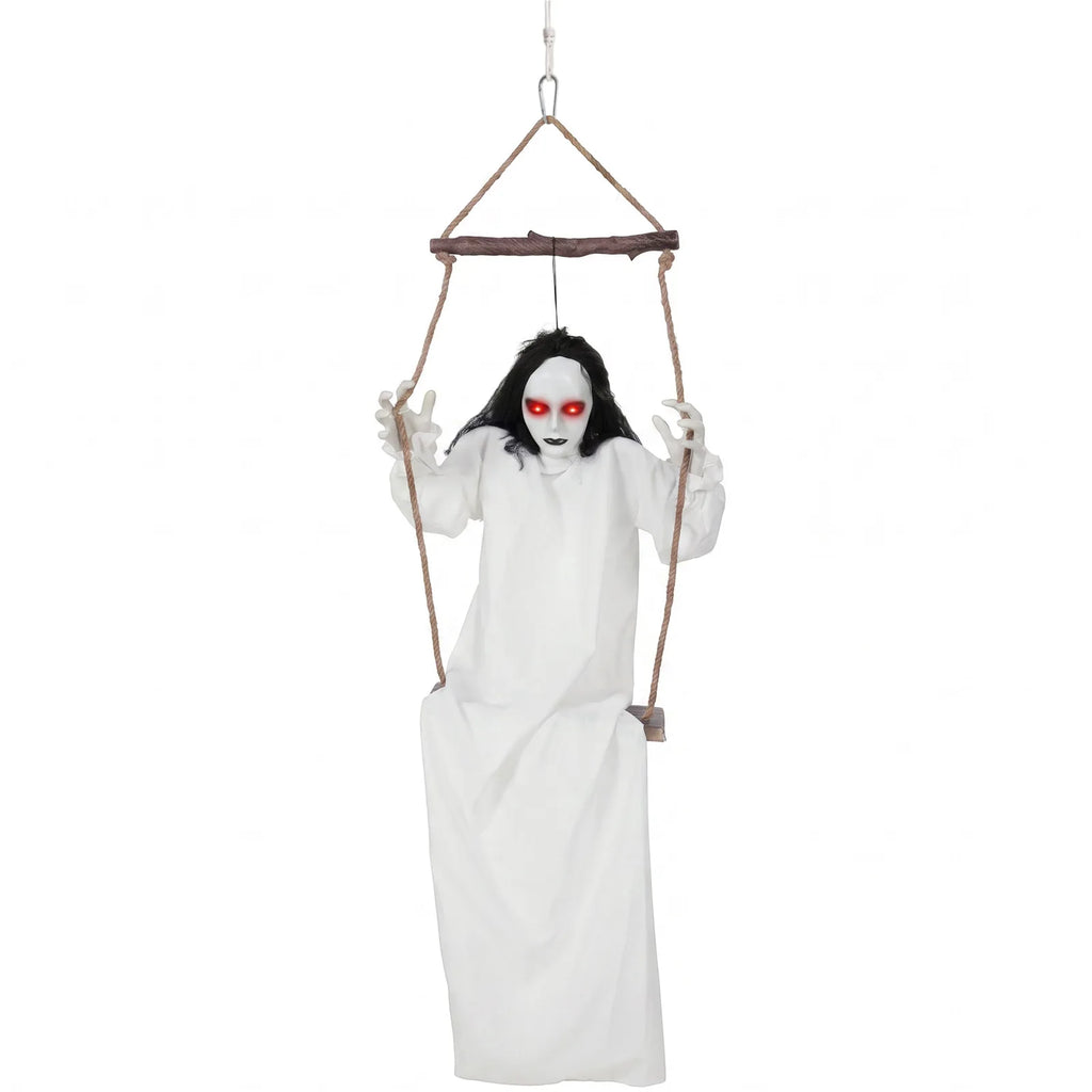 Animated Hanging Halloween Swing Ghost — 170cm