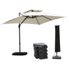 Steel Frame Outdoor Roma Cantilever Umbrella