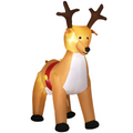 6ft Christmas Inflatable Reindeer Deco Xmas Lights Indoor and Outdoor Animal