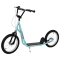 90-96cm Kids Kick Scooter Adjustable Handlebar Inflatable Wheels Blue