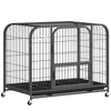 PawHut Heavy Duty Dog Crate,93 x 58 x 76 cm, Large Dog Cage for Small to Medium Breeds