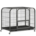 PawHut Heavy Duty Dog Crate,93 x 58 x 76 cm, Large Dog Cage for Small to Medium Breeds