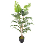 Artificial Fern Topiary Tree, Realistic Artificial Plant in Cement Pot, Fake Plant, 120cm