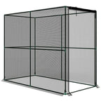 Outsunny Fruit Cage Bird Netting, Brassica Cage Plant Protection Tent with Zipped Door, Anti Bird, Insects, Small Animals, Black