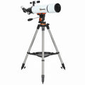 Outsunny Astronomy Telescope for Adults and Beginners with 80 mm Aperture, Carry Bag, White