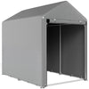 Outsunny 179 x 120cm Temporary Garden Shed, with Accessories - Light Grey