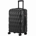 2-Piece Luggage Set, ABS Hard Shell Carry On Suitcase Set with TSA Lock, Spinner Wheels, 12/20 inch, Black