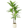 150cm Lifelike Fake Tree, Artificial Dracaena Tree with Bendable Trunks, Green