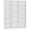 HOMCOM Bookcase with Open Storage, 6-Tier Bookshelf with Anti-Tipping Hardware, White