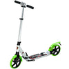 Folding Kick Scooter, Adjustable Ride On Scooter with 200mm Big Wheels and Double Shock Absorption, Urban Scooter for 14 Teens Adult, Green