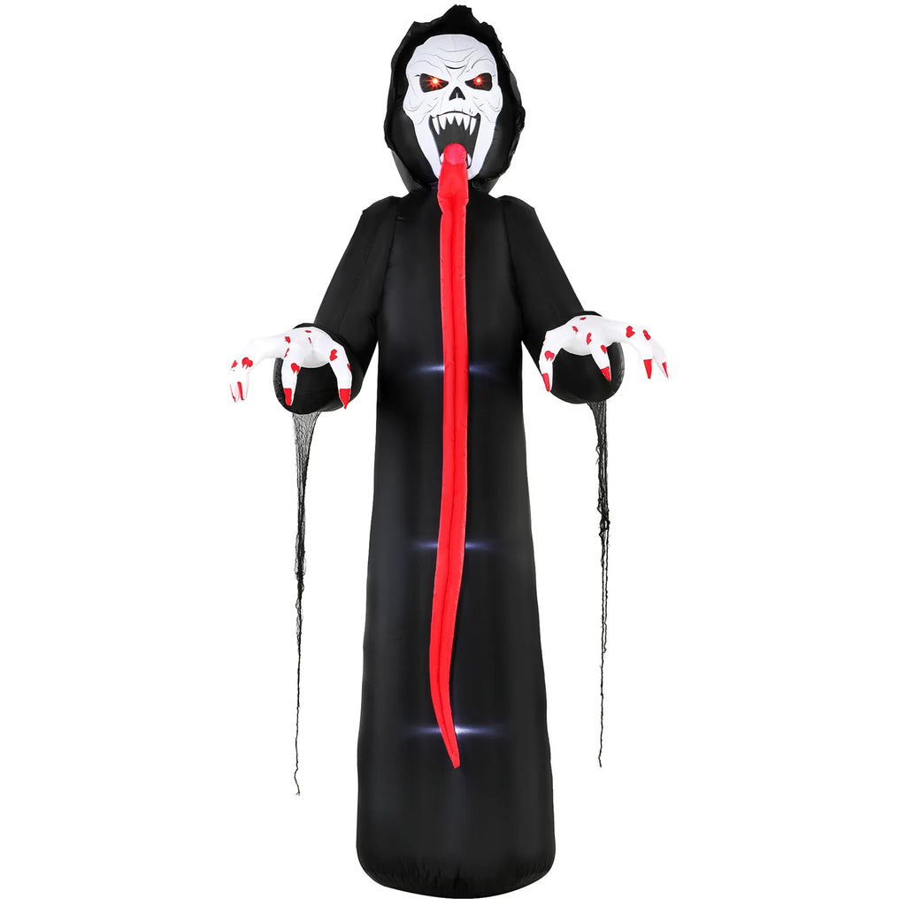 LED Inflatable Halloween Skeleton — 10ft