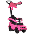Benz G350 Ride-on Sliding Car Floor Slider Stroller Kids Vehicle, Pink