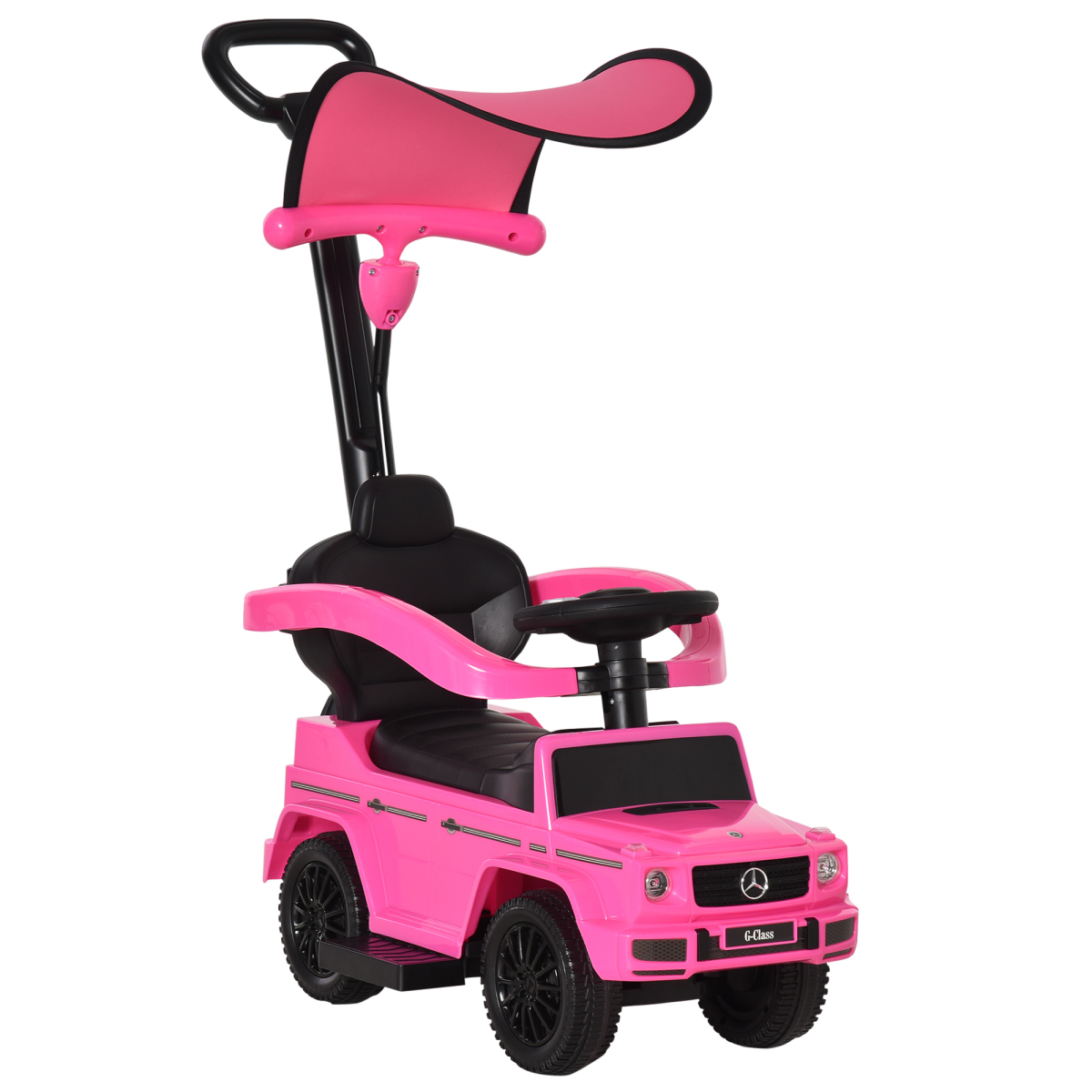 Benz G350 Ride-on Sliding Car Floor Slider Stroller Kids Vehicle, Pink