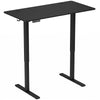HOMCOM Standing Desk Memory Control Height Adjustable Desk 2 Cable Holes LED Display Sit Stand Desk Black