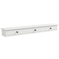 Shelf Wall-Mounted Storage Shelf Shelving Unit MDF 93 x 15 x 10 cm Entryway Kitchen Living Room, White