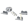 Four-Piece Wall-Mounted Cat Tree with Platforms, Steps, Perch, Cat House - Grey