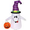 LED Inflatable Halloween Witch Ghost with Pumpkin Lantern — 1.2m