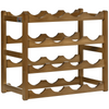 Bamboo Wine Rack 16 Bottles, 4-tier Display Storage Shelves for Countertop