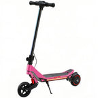 SPORTNOW Electric Scooter for Kids, Foldable E Scooter for Age Age 6 with LED Display, RGB lights, Up to 16km/h, Pink