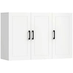 Bathroom Wall Cabinet, Wall Mounted Bathroom Cabinet, Over the Toilet Space Saver with Adjustable Shelves, White