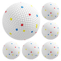 PawHut 6 Pack Dog Balls Toys Fits Aggressive Chewers, Indestructible Teething and Water ETPU Balls for Throw and Fetch