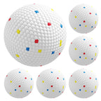 PawHut 6 Pack Dog Balls Toys Fits Aggressive Chewers, Indestructible Teething and Water ETPU Balls for Throw and Fetch