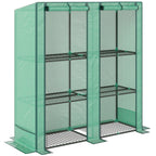 Outsunny Three-Tier Mini Greenhouse - Green