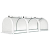 Outsunny 295 x 100 cm Low Tunnel Greenhouse - White