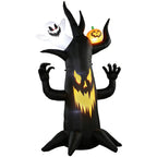 Inflatable Halloween Spooky Tree with Ghost & Pumpkin — 8ft