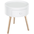 Round Coffee Table, ?38 x 45H cm-White