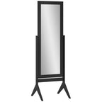 Freestanding Adjustable Angle Dressing Mirror, Full Length Mirror for Bedroom, Living Room, 148 x 47 cm, Black