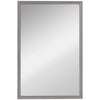 Wall Bathroom Mirror, 40 x 60 cm Wall-Mounted Mirror for Living Room, Bedroom, Hallway, Grey