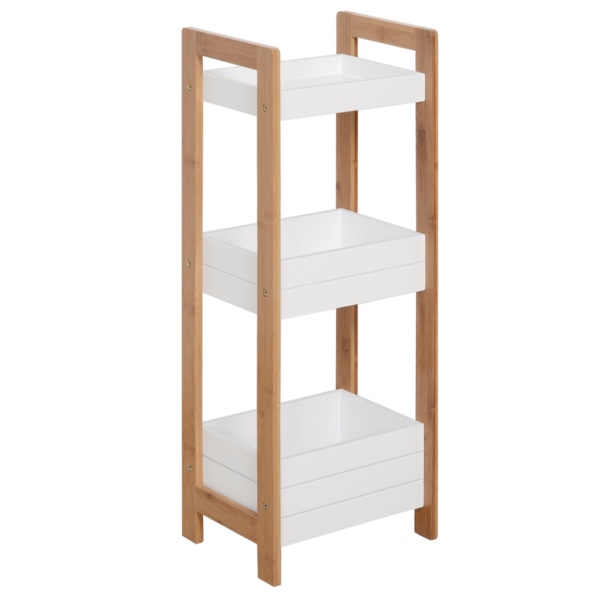 Bathroom Shelves, 3-Tier-Bamboo