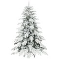 5ft Super Flocked Christmas Tree - Green/White