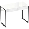 High Gloss Work Table, with Drawers - White