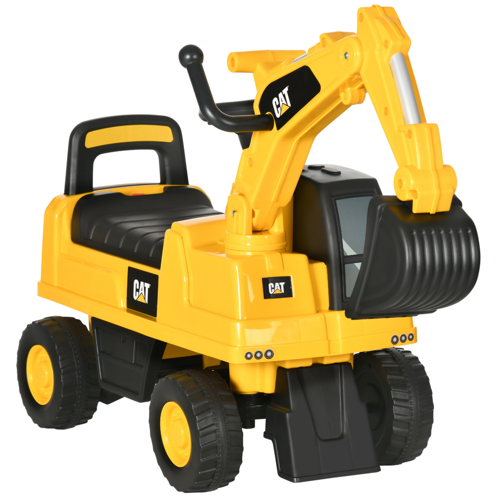 CAT Licensed Kids Construction Ride-On Digger with Shovel, for 1-3 Years