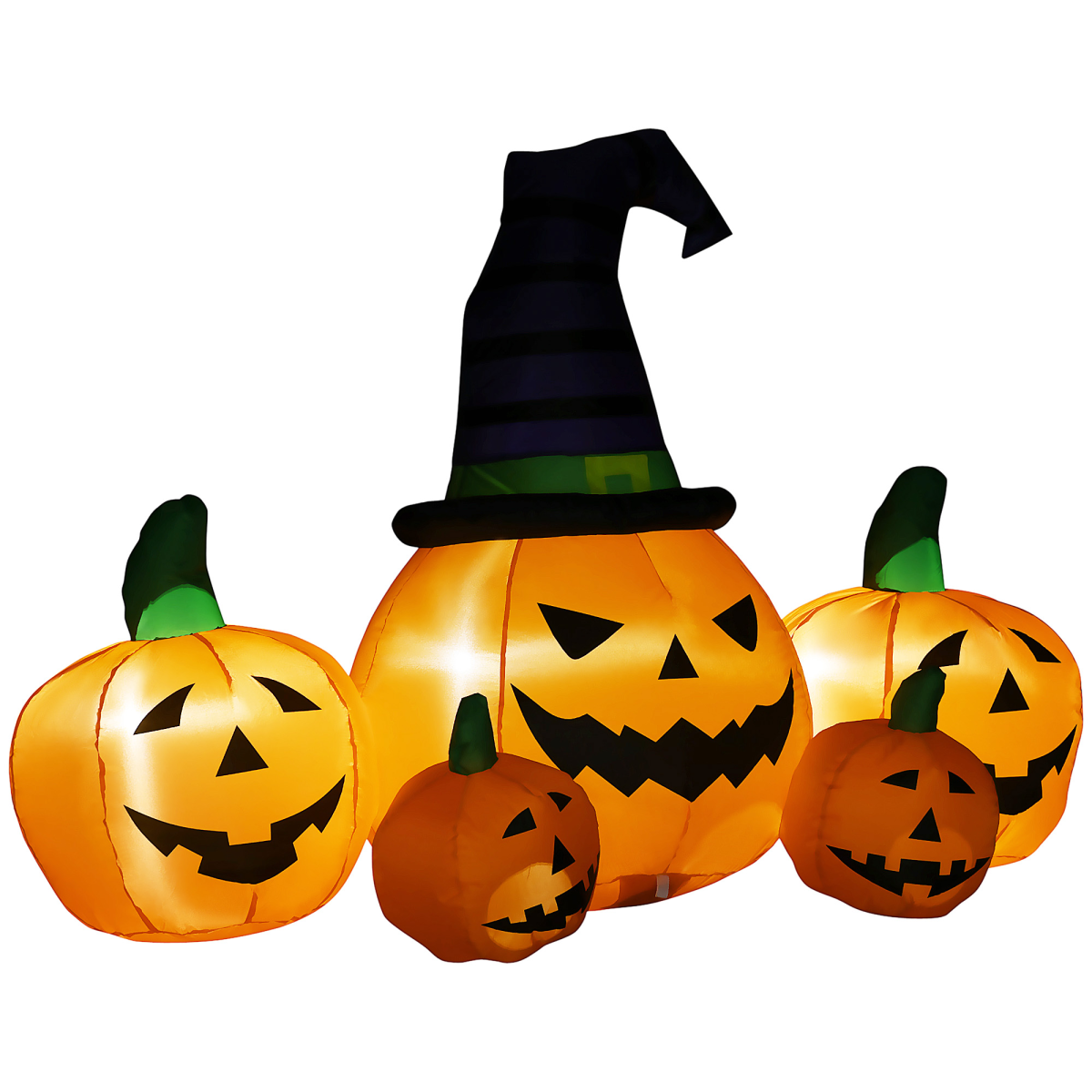 LED Inflatable Halloween Pumpkin Hat Display — 6ft