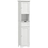 Slim Bathroom Storage Cabinet, with Sensor Lights - White
