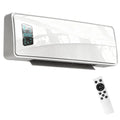 2000W Ceramic Electric Heater with Fan, Adjustable Thermostat, Wall Mounted - White