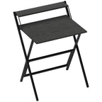 70 cm Folding Computer Desk with Monitor Shelf - Black