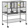 Large Bird Cage for Finch Canaries Parakeets Cockatiels W/ Food and Water Bowls