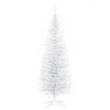 HOMCOM 5FT Pencil Slim Artificial Christmas Tree with Study Stand Tips White