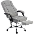 Office Chair with 6-Point Vibration Massage and Heat, Executive Computer Desk Chair with High Back, Reclining, Grey