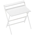 81.5 cm Folding Computer Desk with Monitor Shelf - White