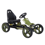 Pedal Go Kart Ride On Racer Hand Brake EVA Tyre Adjsuatble Seat Green