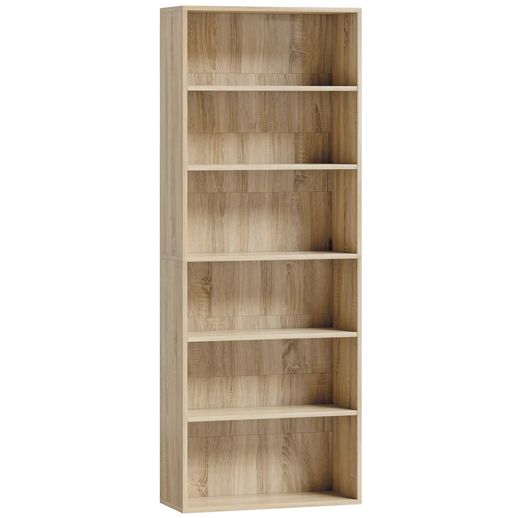 Six Shelf Bookcase - Oak