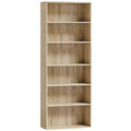 Six Shelf Bookcase - Oak
