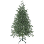 HOMCOM 5 ft Full Spruce Christmas Tree with Realistic Dense Tips, Easy Assembly - Green