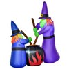 LED Inflatable Halloween Witches Around a Cauldron — 1.8m