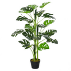 Artificial Monstera Tree 21 Leaves Palm Tree for Indoor Outdoor 1m